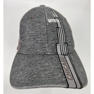 Willis Tower Chicago Skydeck Logo One Size Hat Cap Gray Unisex Adjustable Strap